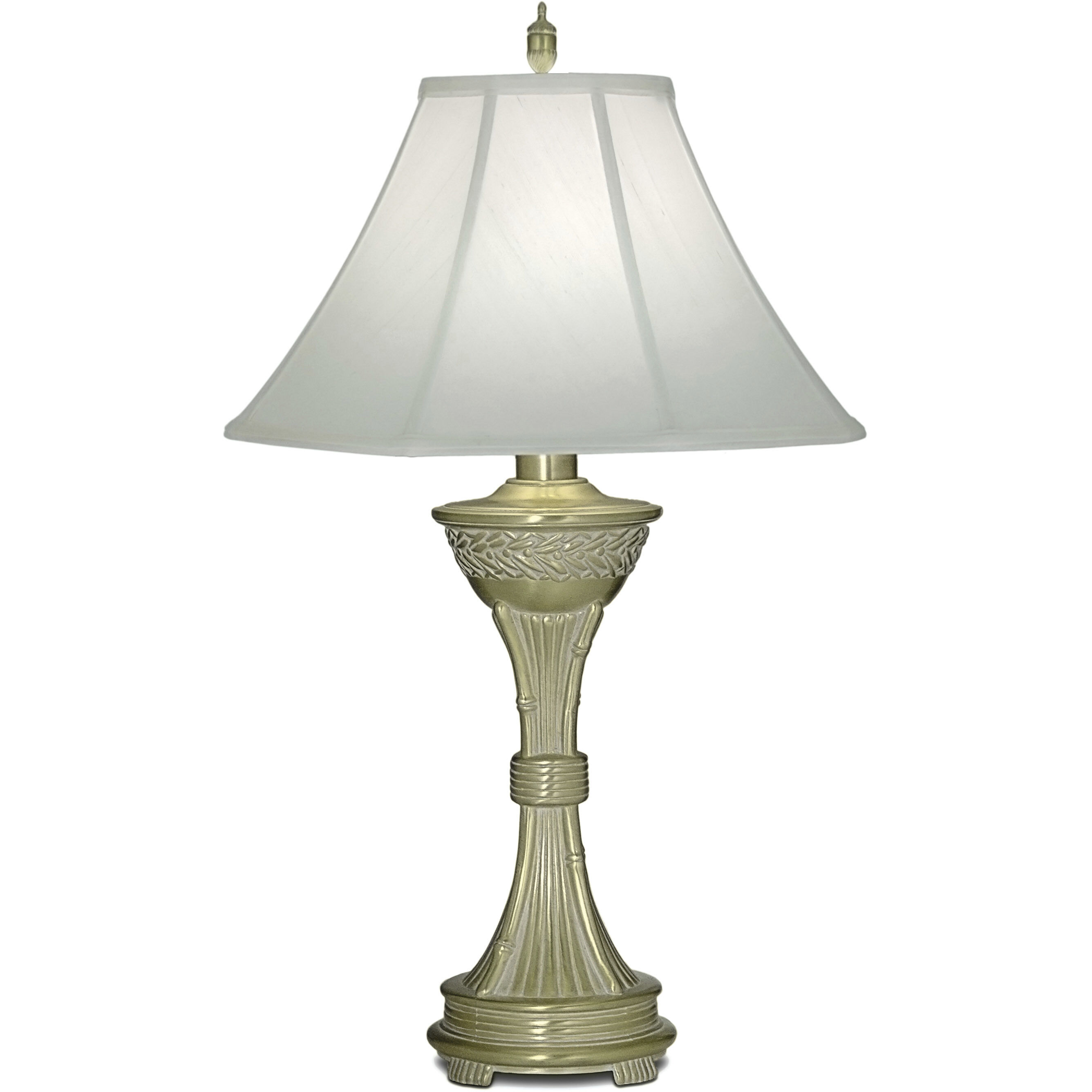 Ellie 32 inch 150 watt Satin Brass Table Lamp Portable Light